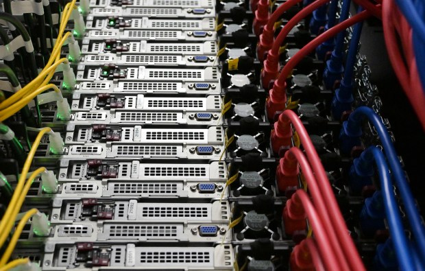 Equipment at Expedient, a data center that has operated since 2021, in Centennial on May 12, 2025. (Photo by RJ Sangosti/The Denver Post)