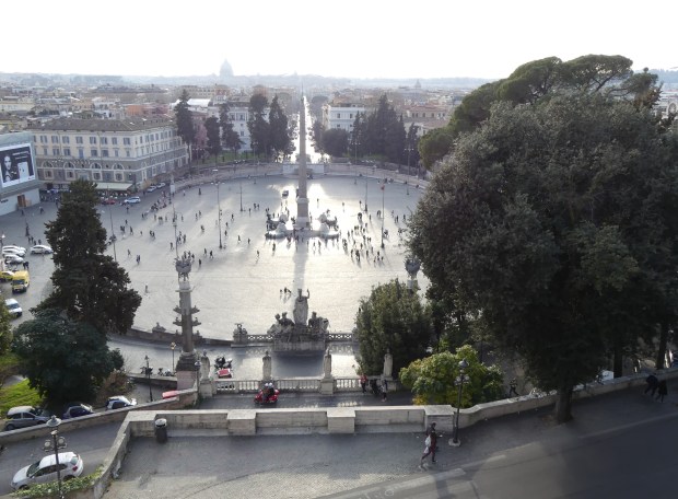 Piazza del Popolo lies at the ...
