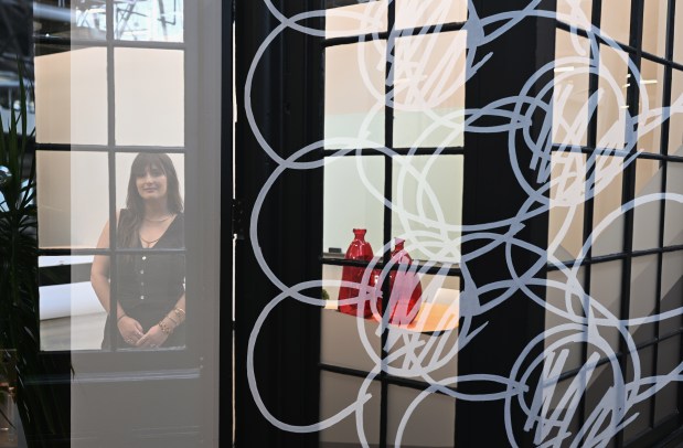 Kiah Butcher, the Programs Manager of RiNo Art District, stands for a portrait at Fabrica in Denver, on July 1, 2025. The image was created as an in-camera double exposure photograph. (Photo by RJ Sangosti/The Denver Post)