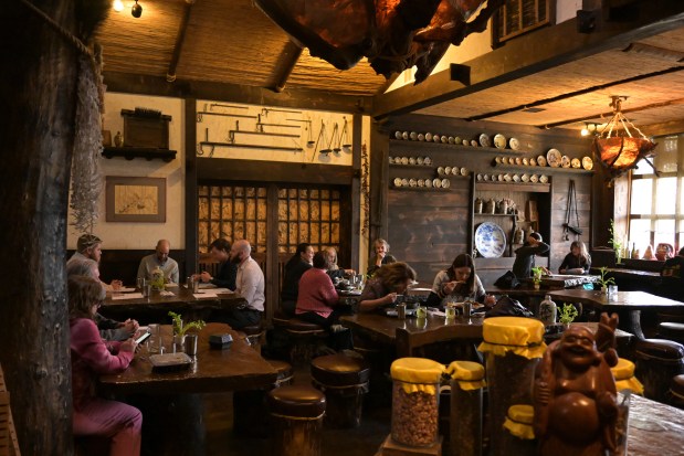 Patrons dine at Domo Japanese Country Restaurant in Denver on Nov. 30, 2023. (Photo by Hyoung Chang/The Denver Post)