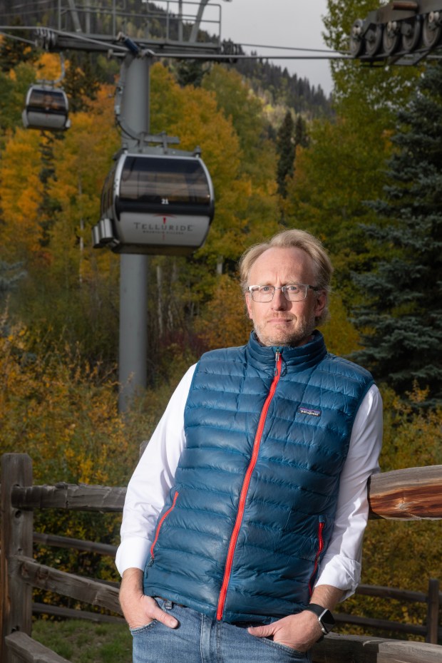 Mountain Village Town Manager Paul Wisor stands for a picture near the Telluride Station of the Mountain Village gondola in Telluride on Tuesday, Sept. 30, 2025. (Photo by William Woody/Special to The Denver Post)